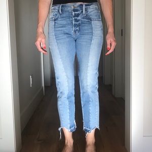 Frame Denim Jeans Nouveau Le Mix Cropped Size 26